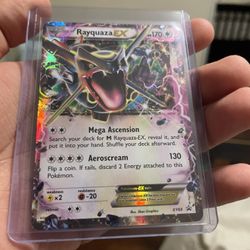 Rayquaza EX XY69 (Comes with Top Loader Sleeve) 