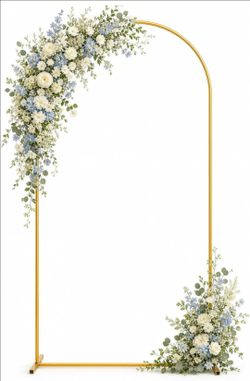 8 FT All occasion Arch Backdrop Stand, Stable Heavy Duty Metal