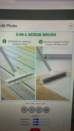 Floor scrub brush 51 inch long -2pack