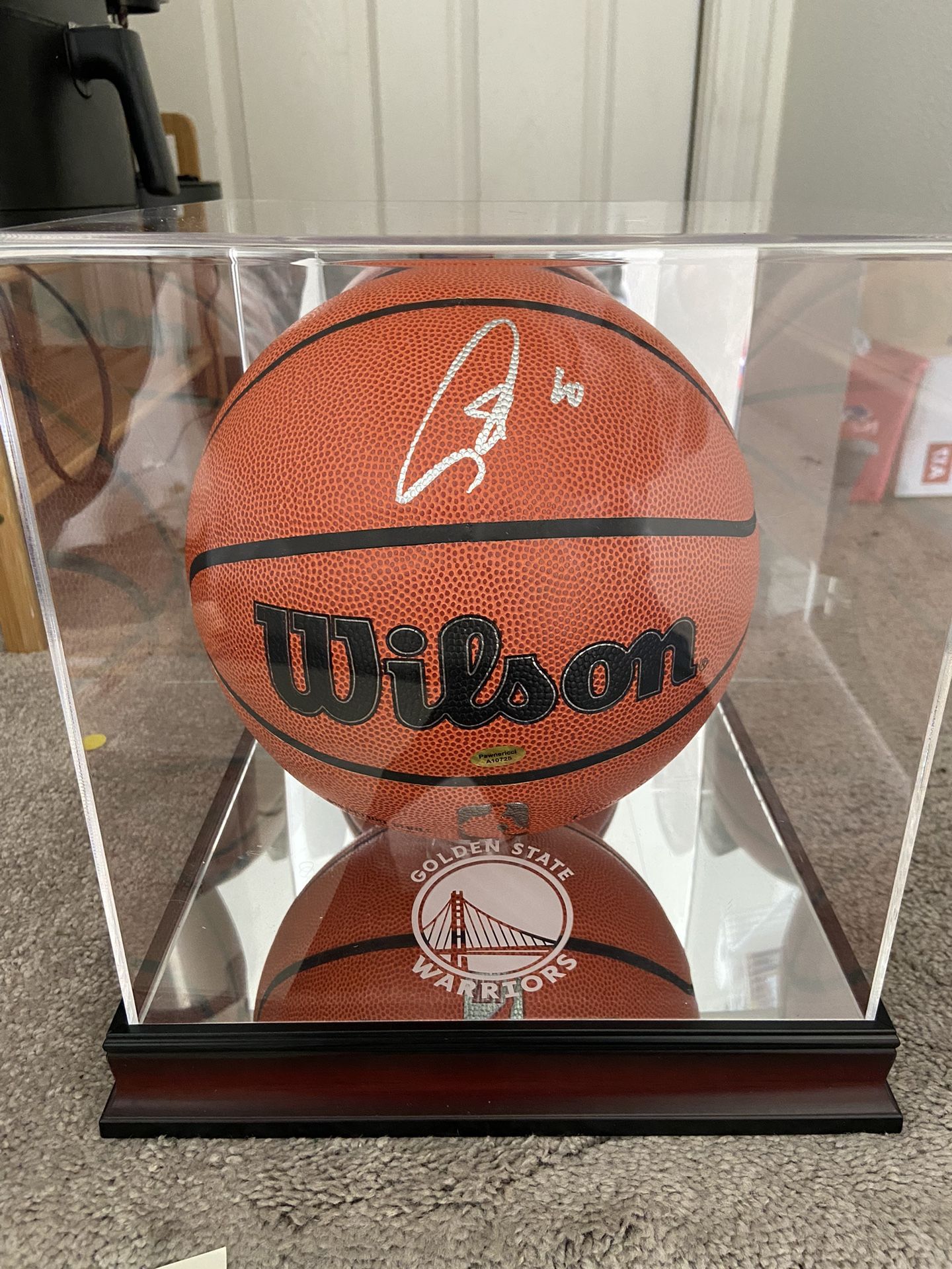 Steph Curry Signed Warriors Basketball