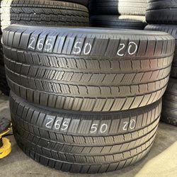 265/50r20 Two Michelin Tires In Great Shape