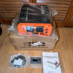 Power Inverter 2000w 12v Pure Sine Wave 110-120v with Remote Display and USB Ports