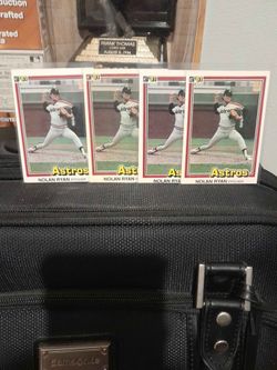 1981 donruss Nolan Ryan 4 card lot all in mint condition