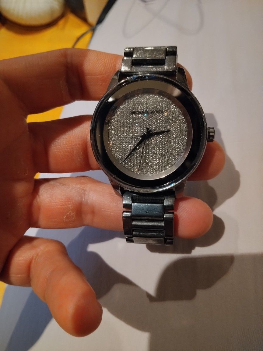 MICHAEL KORS Kinley Crystal Pave Dial Ladies Watch MK6244