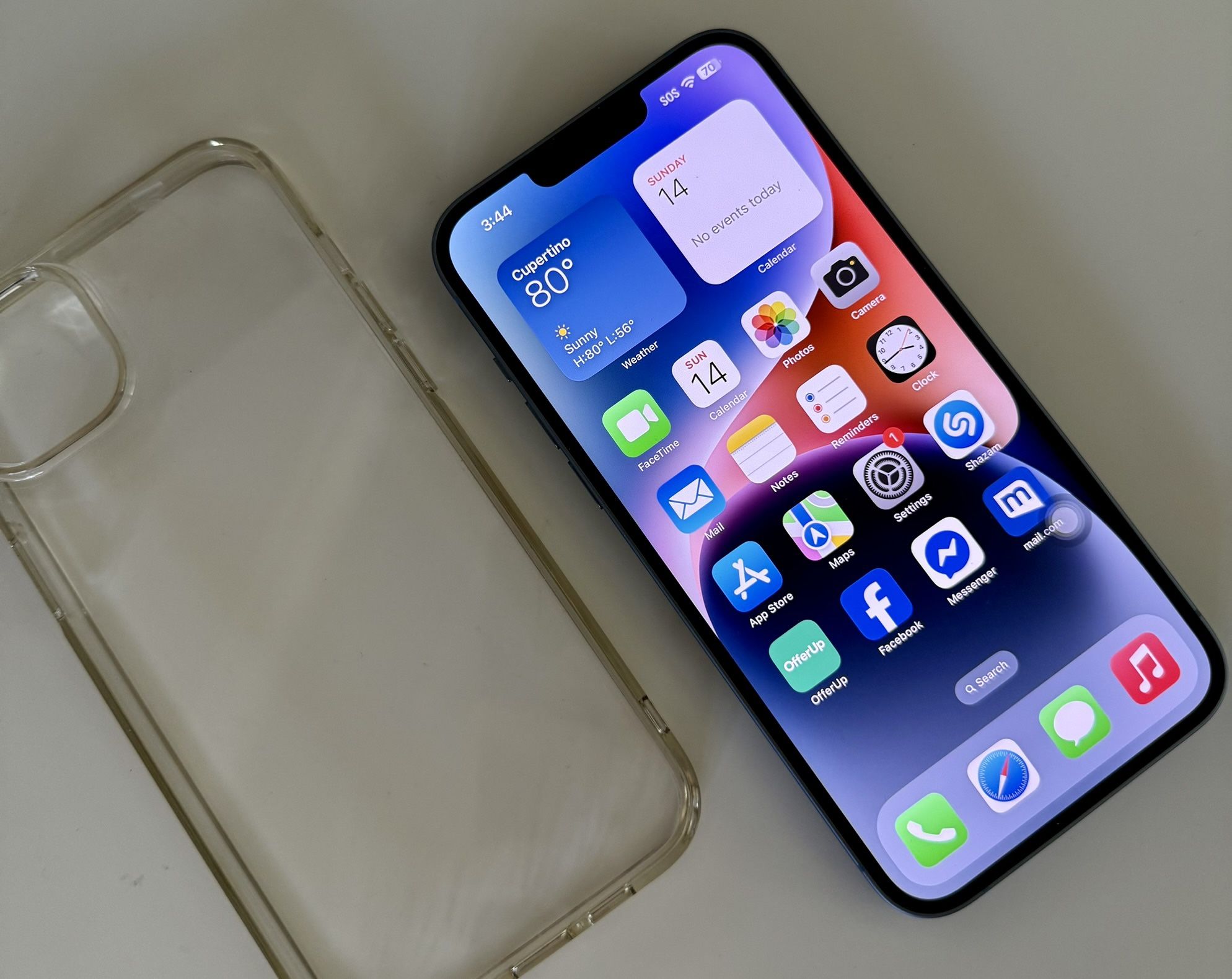 Appple iPhone 14 Plus, 128GB Factory Unlocked Come Brand New Clear Case !