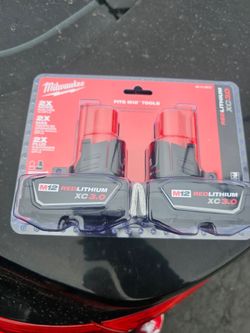 Milwaukee M12 REDLITHIUM XC3.0 3.0Ah Extended Capacity Battery 2-Pack (Model 48-11-2412) FIRM