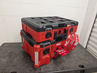 Milwaukee PACKOUT 2-Piece Stack (Tool Box w/ foam & Large Box)