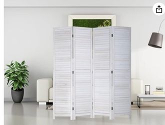Room visor and folding privacy Screen Wood new