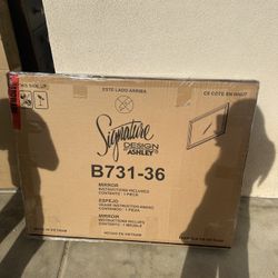 Brown mirror From Dresser Set