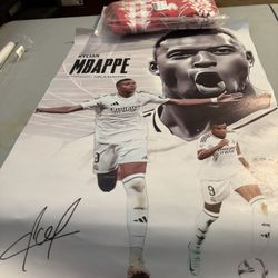 Kylian Mbappe - Soccer Poster - Canvas Not Framed