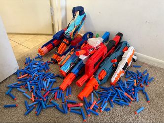 Nurf gun collection with bullets