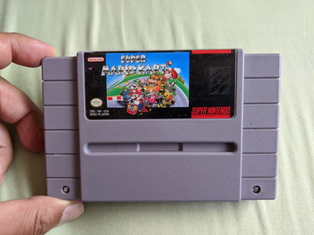 Super Mario Kart SNES Super Nintendo video game