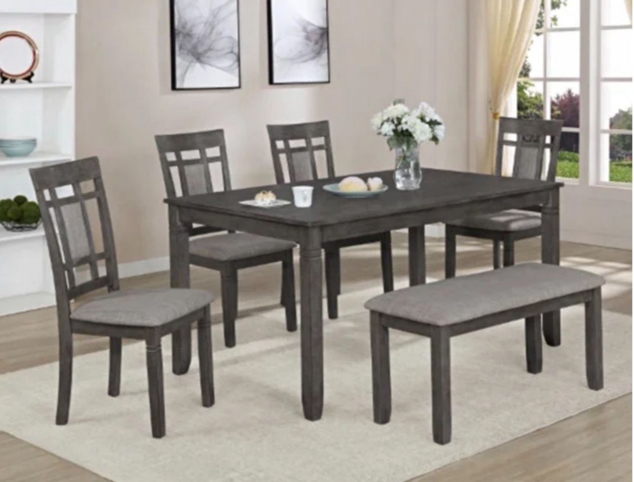 Brand New Dining Table With 4 Chairs And A Bench