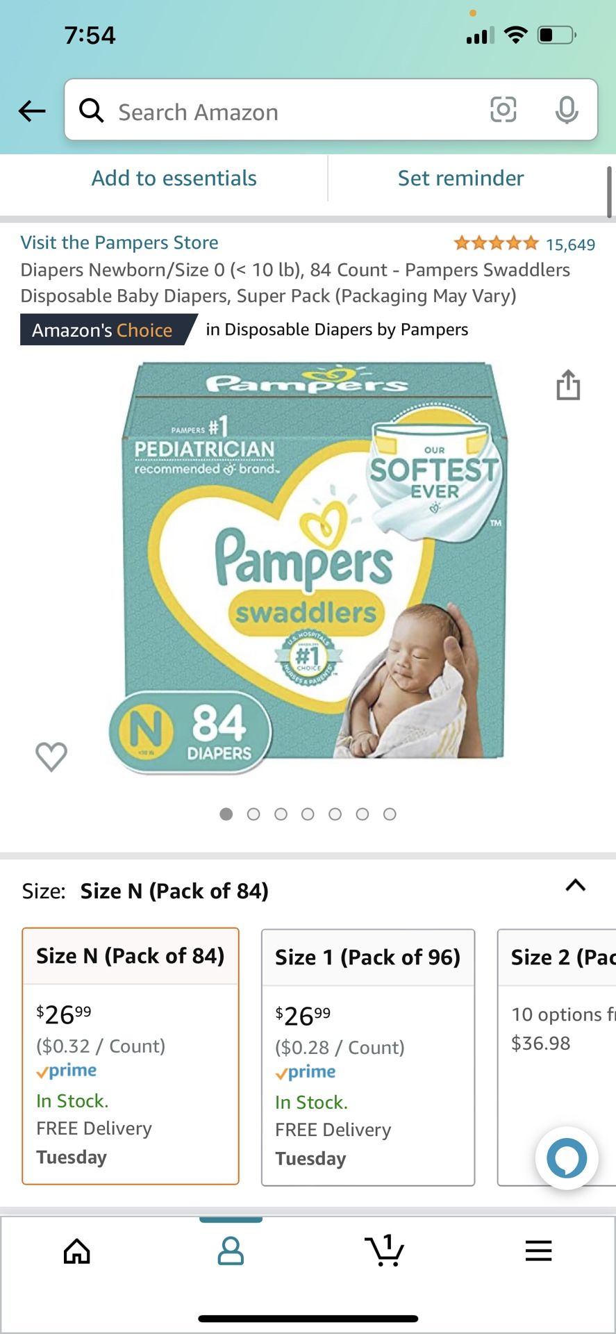 Pampers  New Born 
