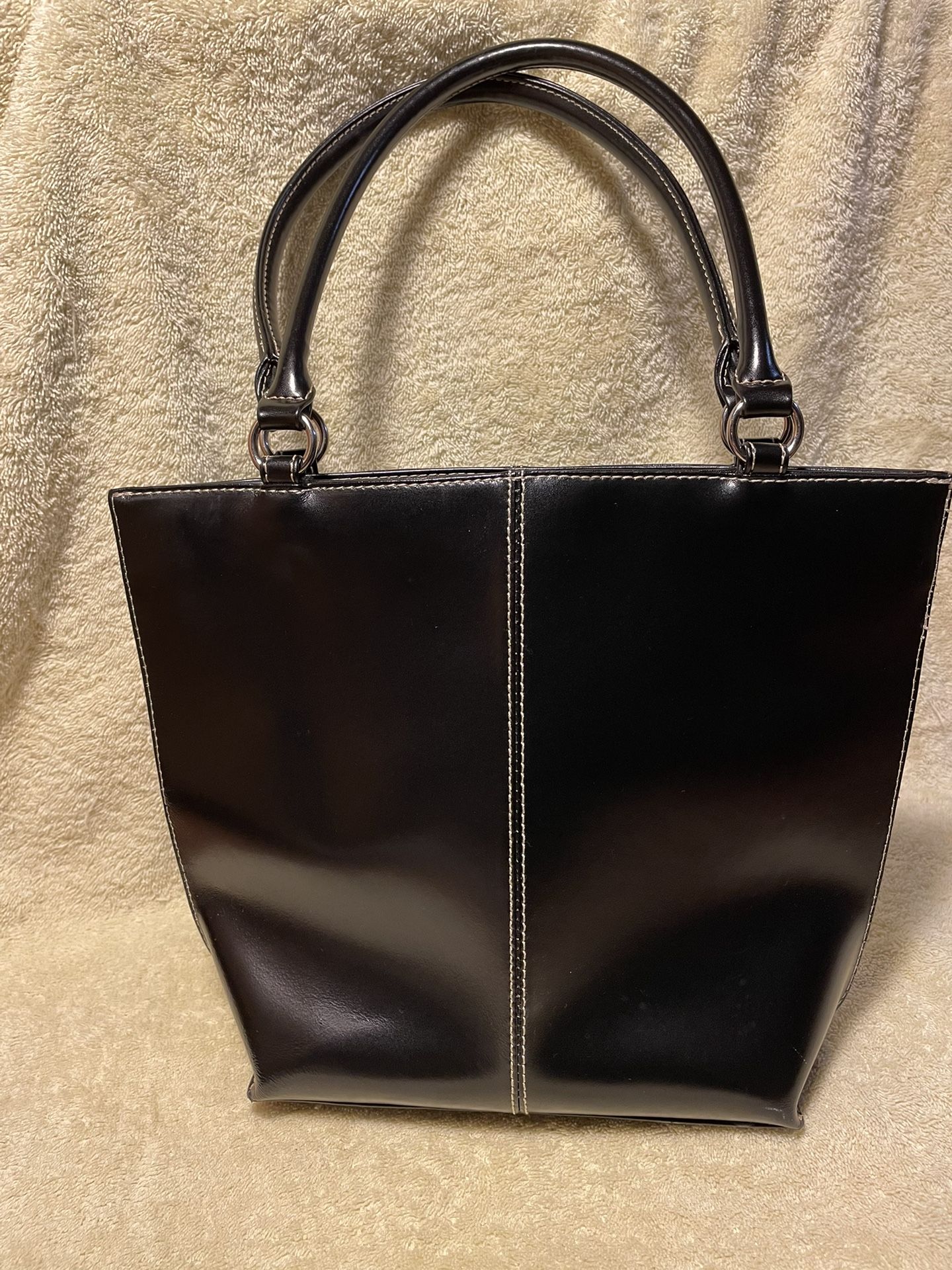 Black Leather Shoulder Bag