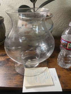 VTG Candle Holder Wine Glass Style, of Princess House Heritage 