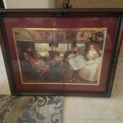 Antique Reproduction Artwork Matted Frame
