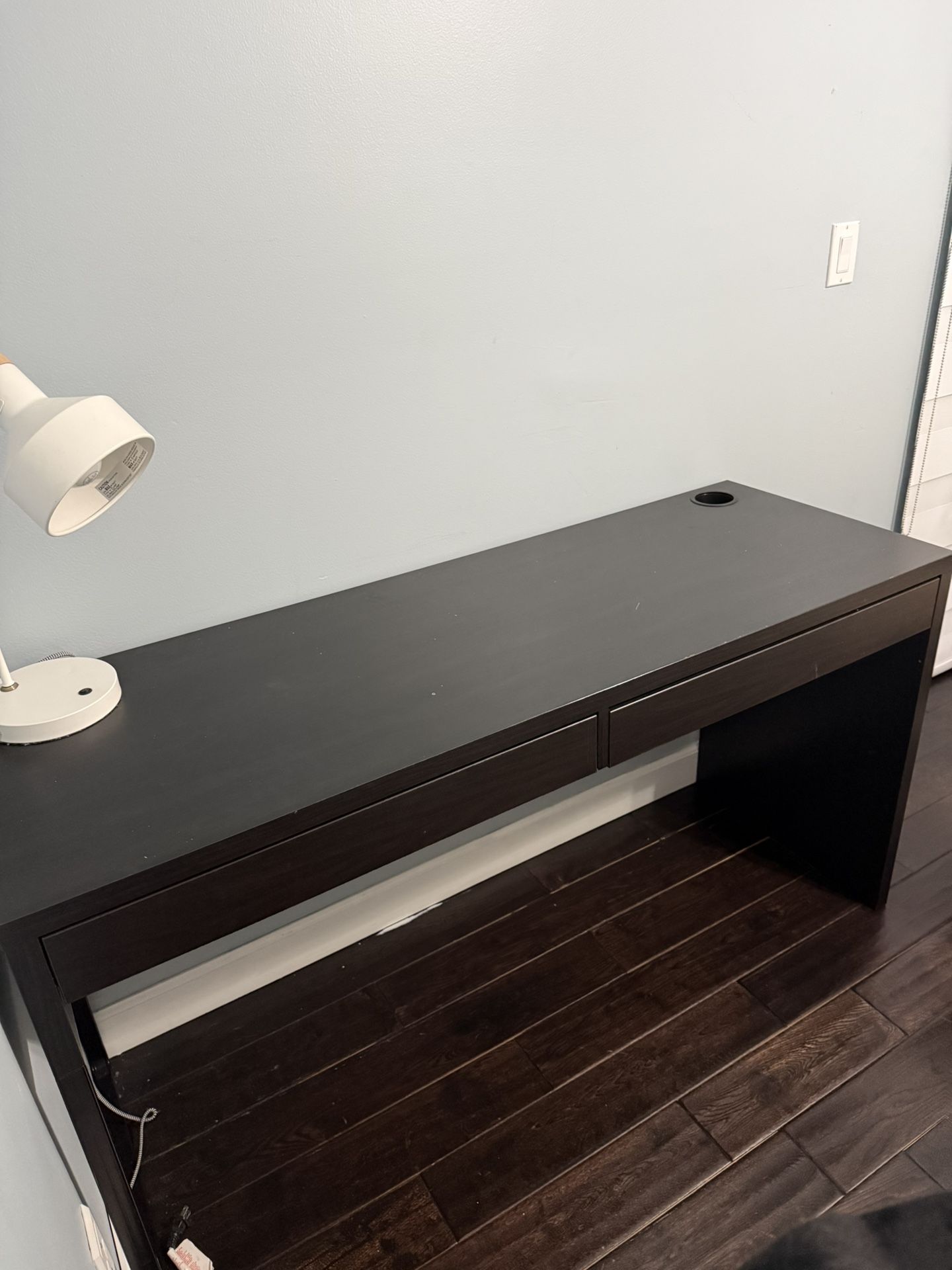 Brown IKEA MICKE Desk