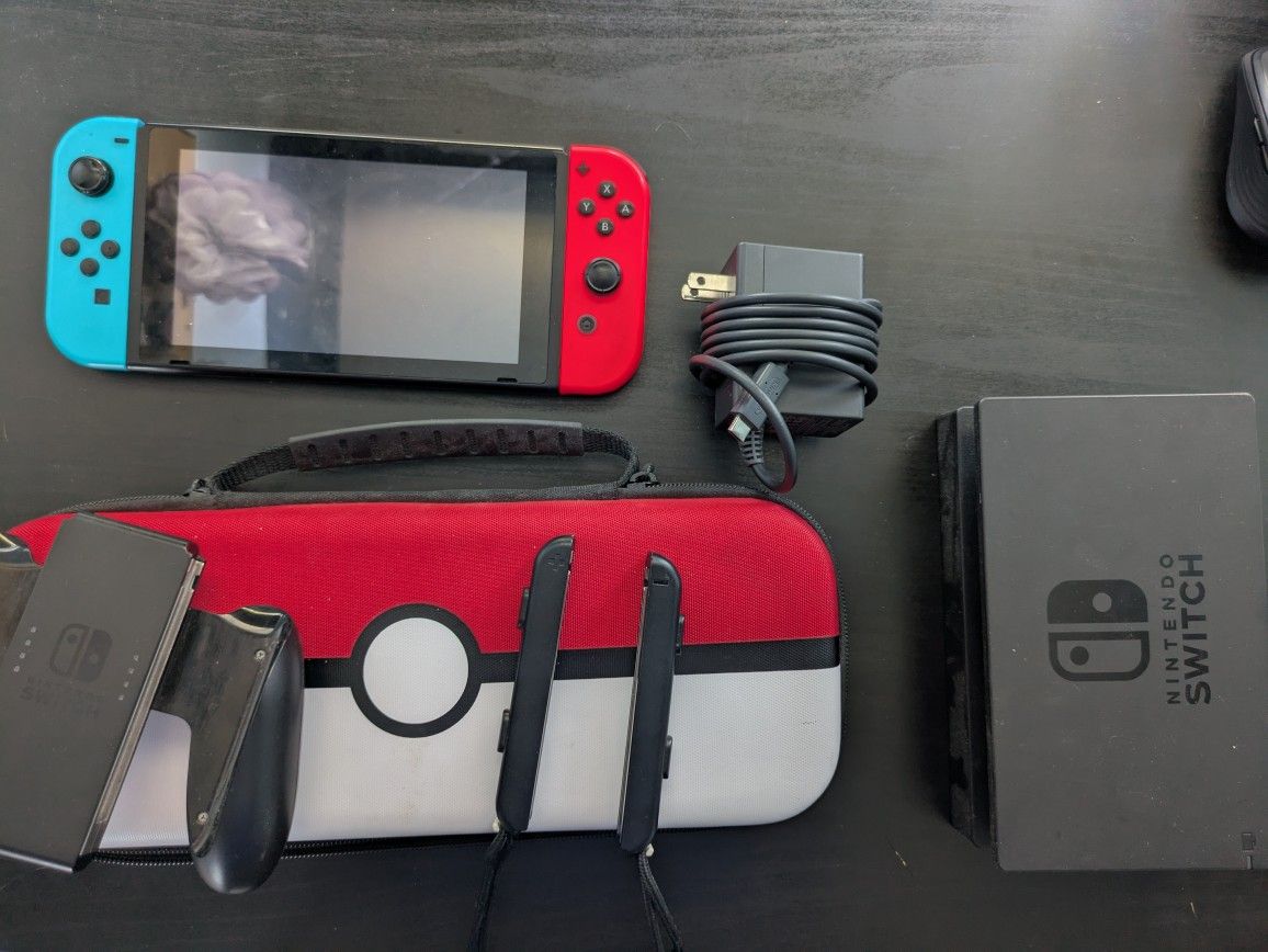 Nintendo Switch Plus Case And Cable, Dock, And Controller Connector