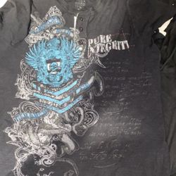 MMA Elite Y2K Style Affliction Button Up Shirt