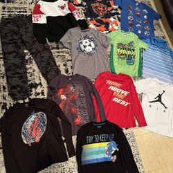 Boys Size Medium And Large Clothing Bundle 8-10-12