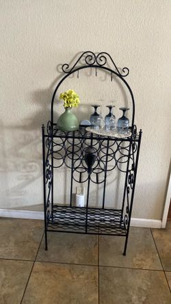 Multipurpose Black Metal Rack
