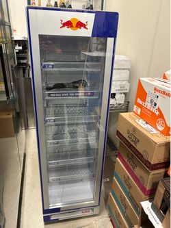 Red Bull fridge like new only 1 month of used ready for your gaming room