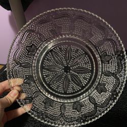 Vintage Cut Glass Decorative Dish 