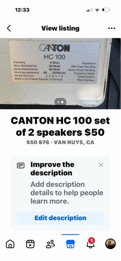 Canton Speakers set of 2