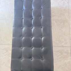 Black Leather coffee table