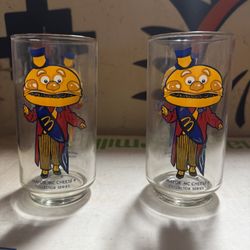 Vintage McDonald's Collector Glass Mayor McCheese 1970s