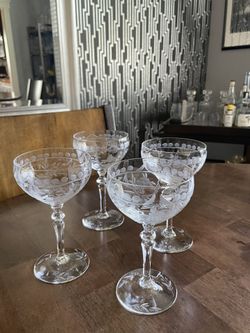 Vintage Cocktail Coupes