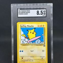 SURFING PIKACHU  PROMO SLAB POKÉMON LEAGUE