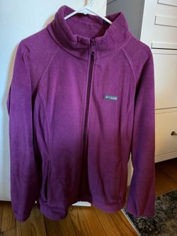 Columbia Full-Zip Fleece Jacket Purple