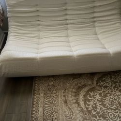Off White Queen Bean Bag Sofa 