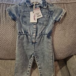 Jessica Simpson Collection Denim jumpsuit 24M ( New)