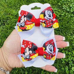 Minnie Mouse Pigtail Bows 