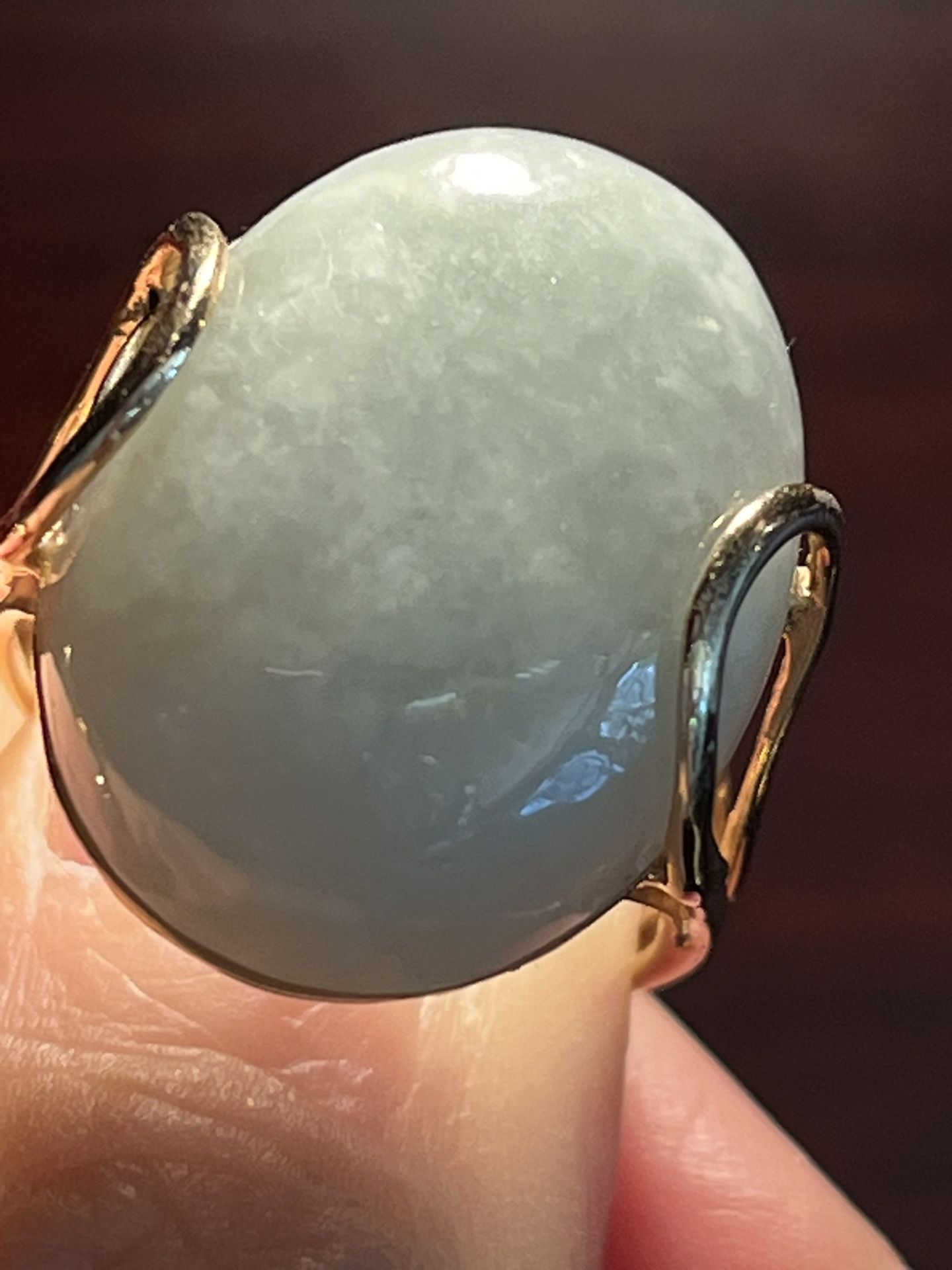 10k Jade Ring
