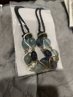 Green Quartz Beads With Gold Filled In Bill rope Necklace 