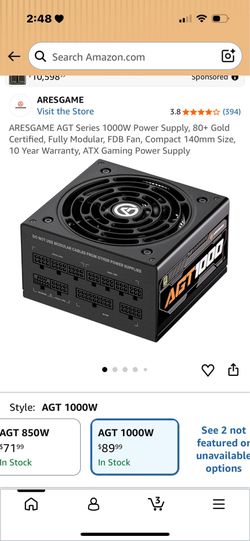 Aresgame black cube 1000w