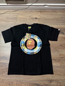 BAPE A Bathing Ape Black Graphic Tee