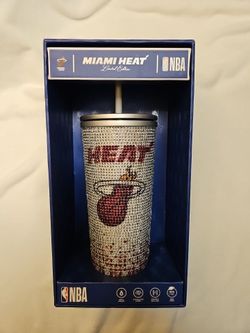 Miami Heat NBA Limited Edition Bling Silver Red Tumbler