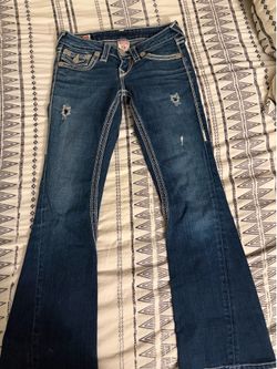 Kid or Petite Size- 24 True Religion Dark Denim Jeans