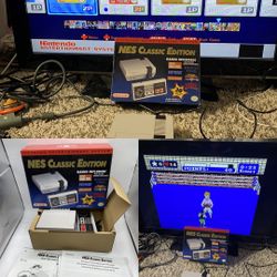 Nintendo Entertainment System CIB NES Classic Edition Console Box & Manual Mario