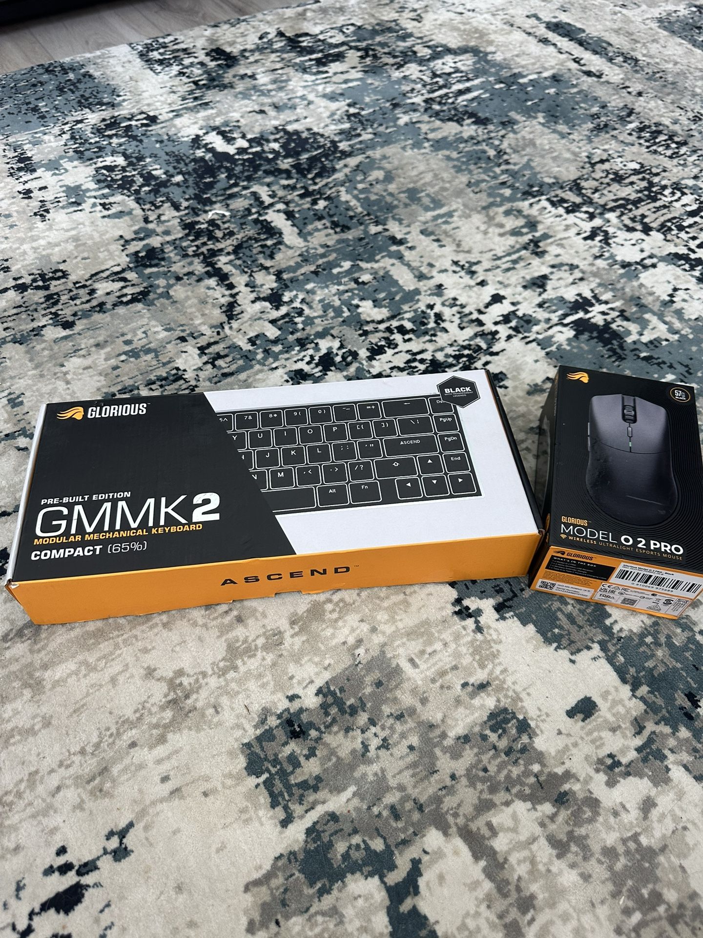 Glorious GMMK2 Compact 65% Gaming Mechanical Keyboard And Glorious Model O2 Pro Wireless Mouse Combo