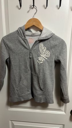 Girls Grey Zip Up