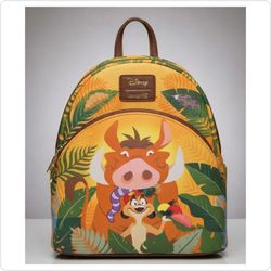 Disney Loungefly Timon & Pumbaa The Lion King Mini Backpack