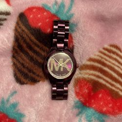 Purple & Gold Michael Kors Watch