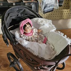 Small Dolls, Teddy Bears, And Buggy