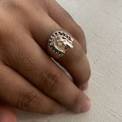 Horse Ring. With Stones